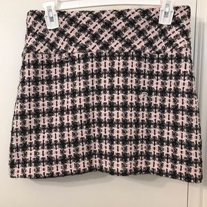 Forever 21 pink and black plaid skirt